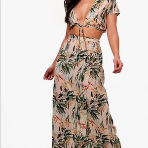 Tropical Two Piece Set Boohoo